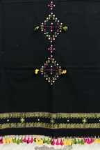 Black Kala Cotton Kurti Fabric