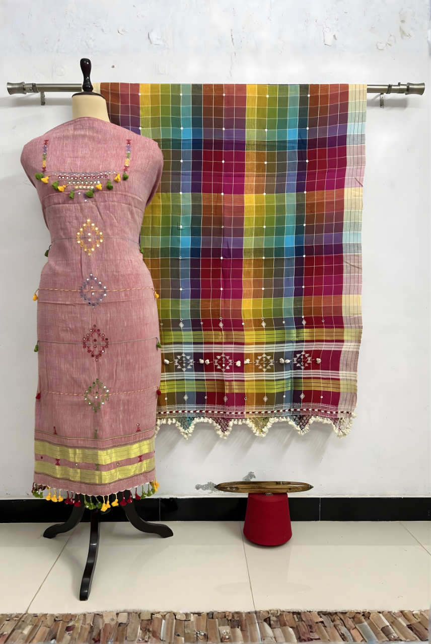 Kala Cotton 3 Piece Suit Fabric Set with Dupatta