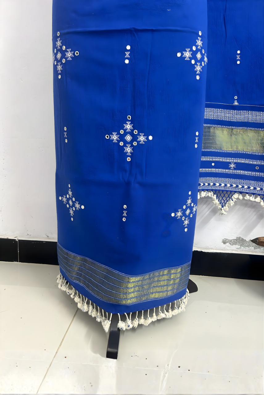 Premium Designer Kala Cotton 3 Piece Suit Fabric Set with Dupatta