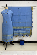 Premium Kala Cotton 3-Piece Suit Set Fabric with Dupatta