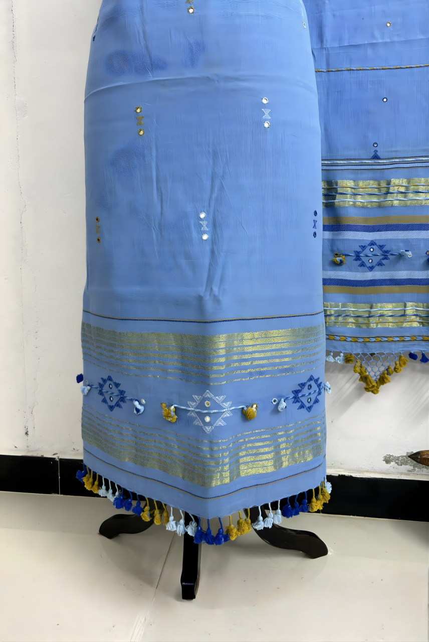 Premium Kala Cotton 3-Piece Suit Set Fabric with Dupatta