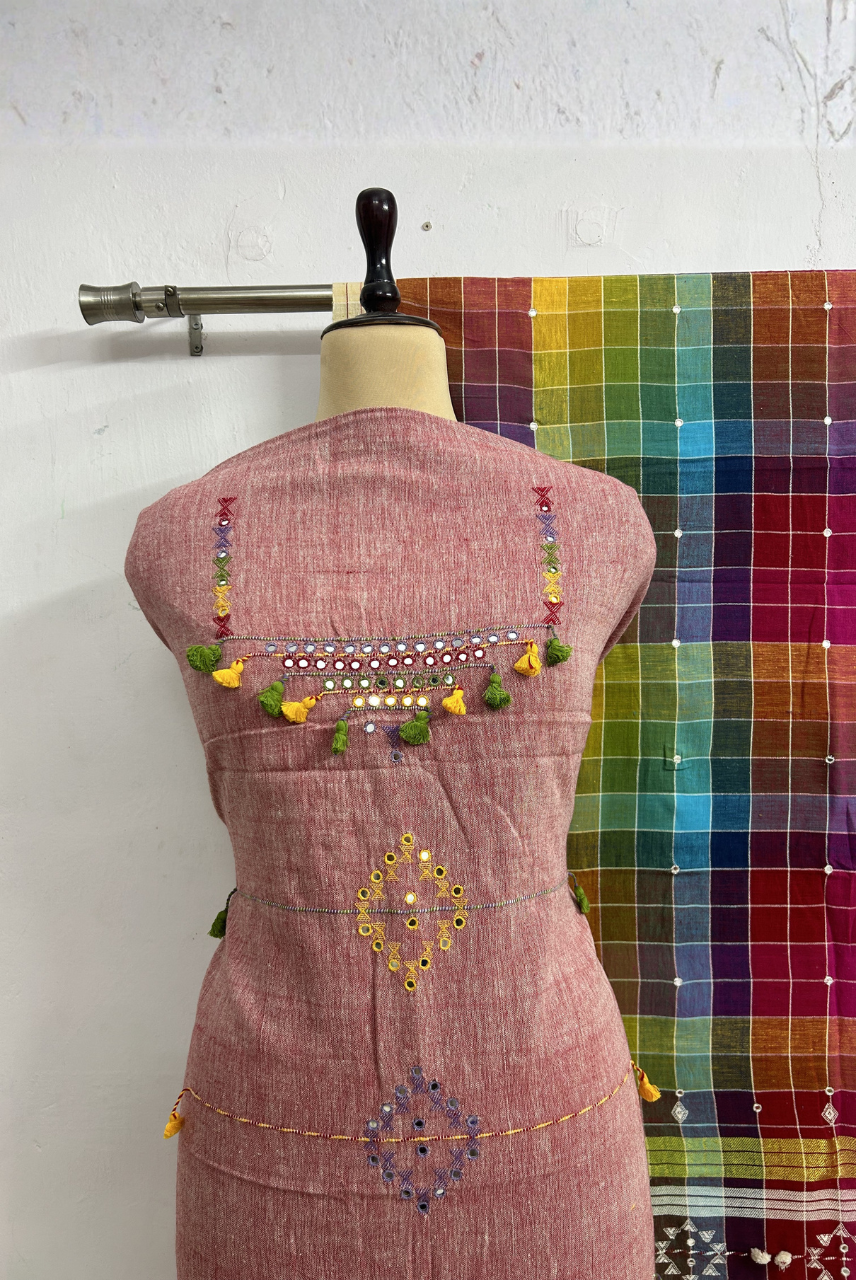Kala Cotton 3 Piece Suit Fabric Set with Dupatta