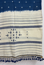 Kala Cotton blue Bandhani Style Stole