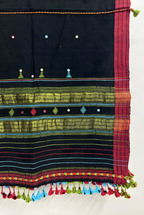 Black Organic Kala Cotton Stole