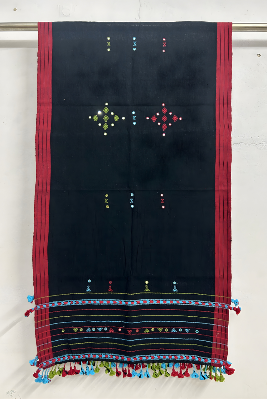 Black Organic Kala Cotton Stole