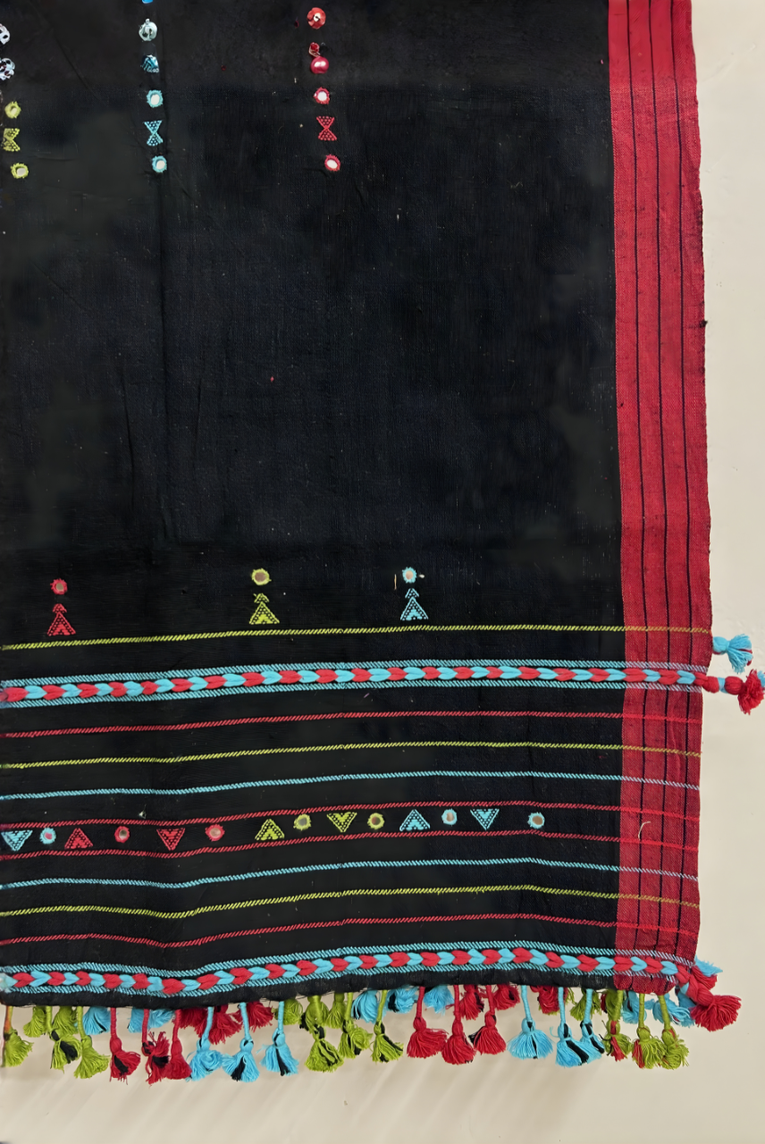 Black Organic Kala Cotton Stole
