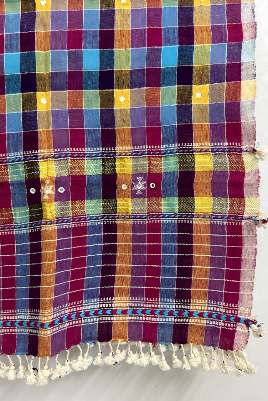 Multicolor Organic Kala Cotton Stole