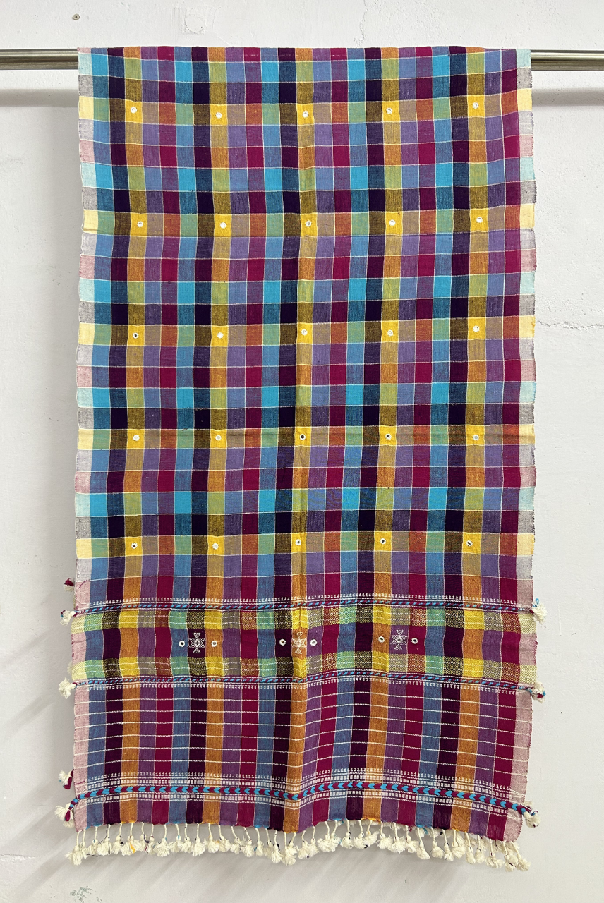 Multicolor Organic Kala Cotton Stole