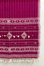 Pink Organic Kala Cotton Stole