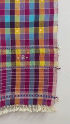 Multicolor Organic Kala Cotton Stole