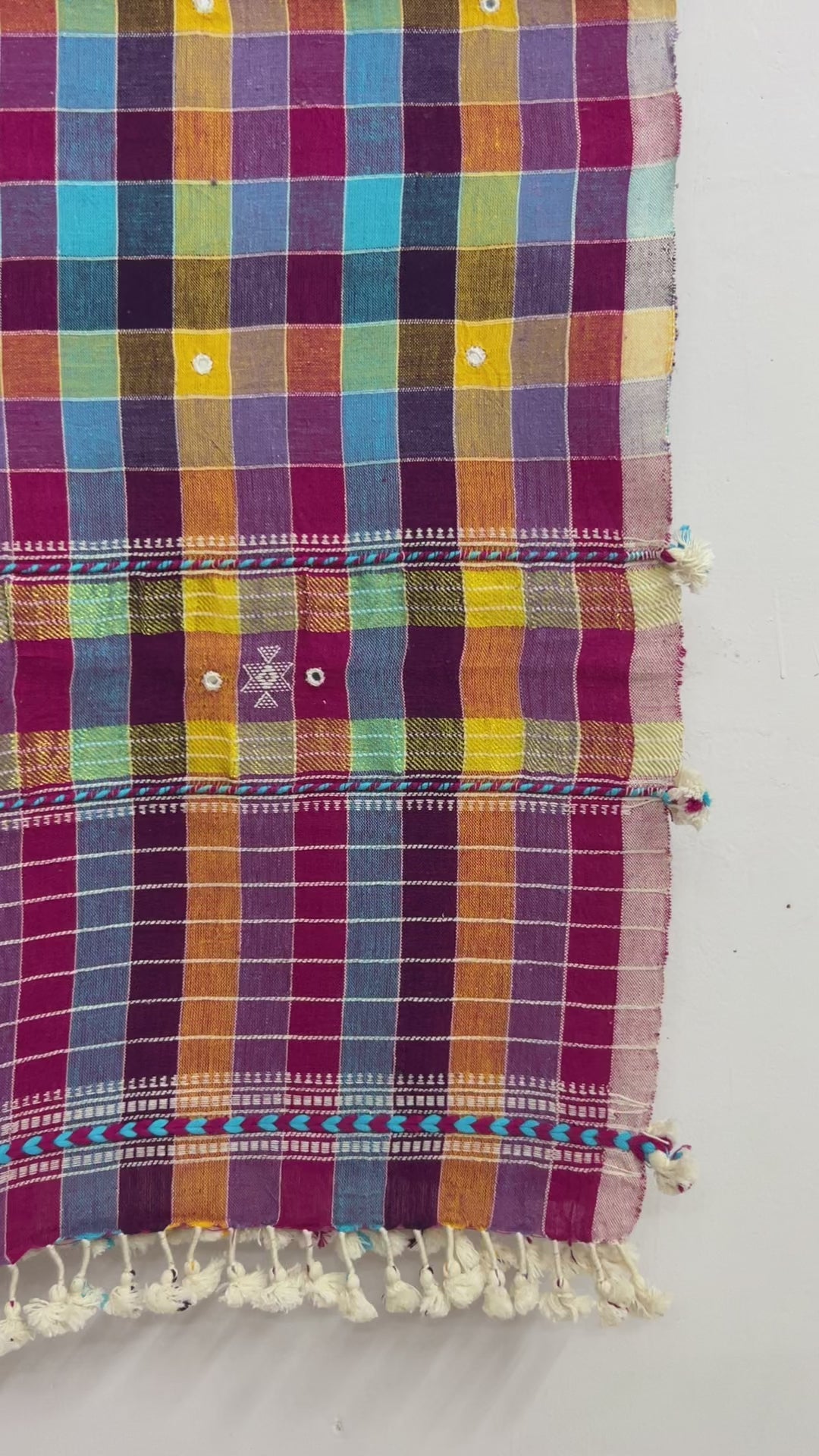 Multicolor Organic Kala Cotton Stole