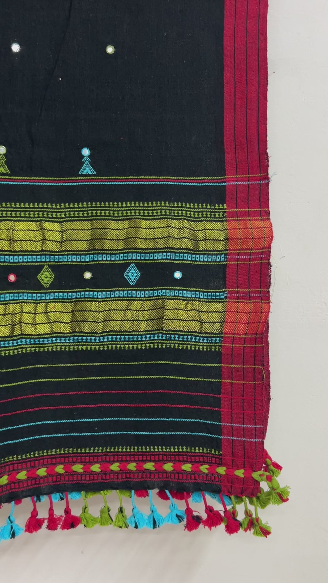 Black Organic Kala Cotton Stole