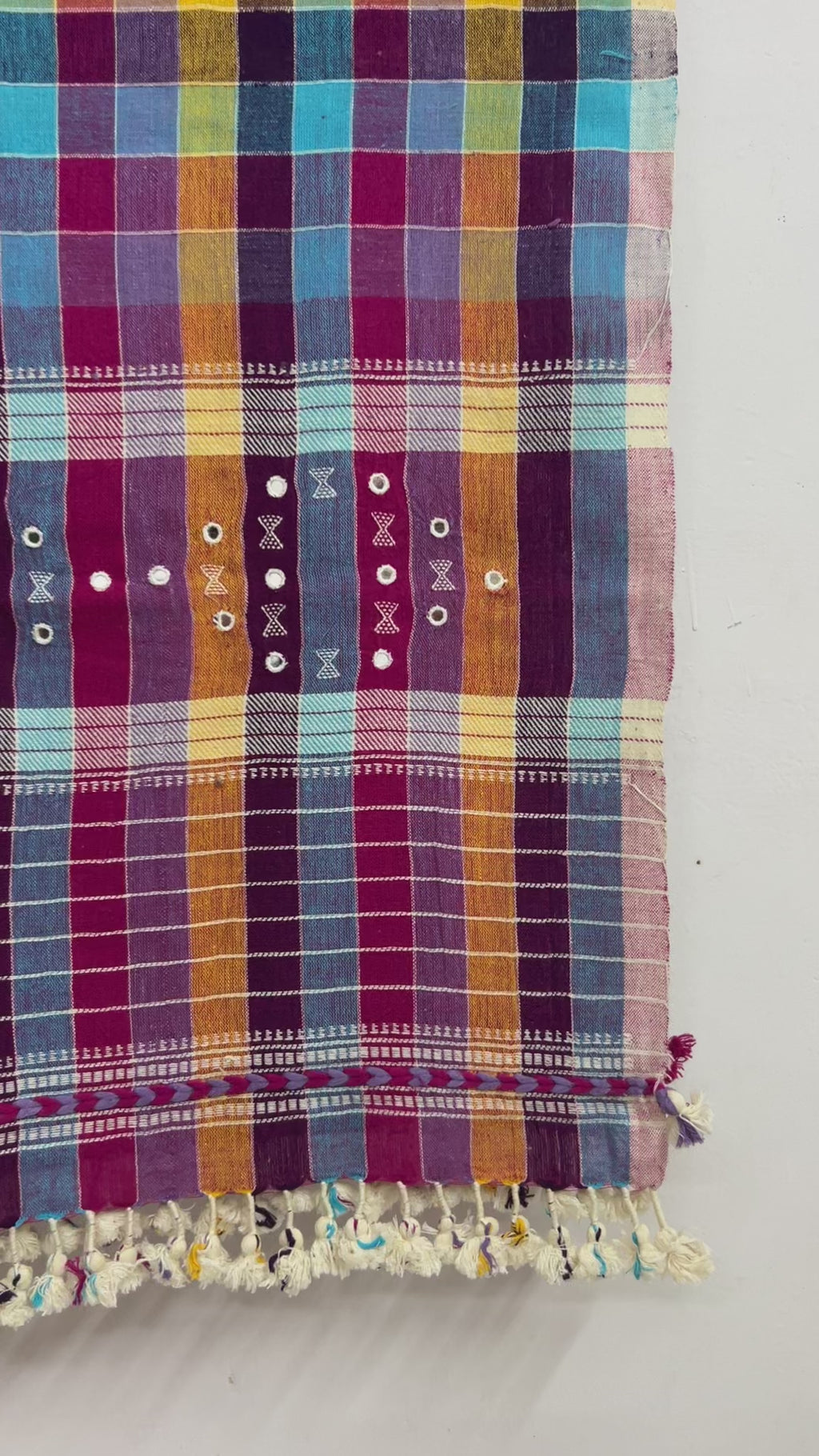 Multicolor Organic Kala Cotton Stole for Women