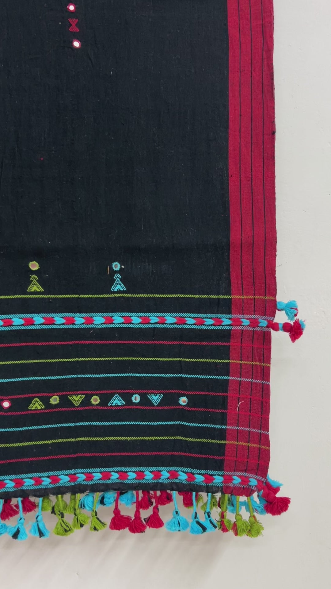 Black Organic Kala Cotton Stole