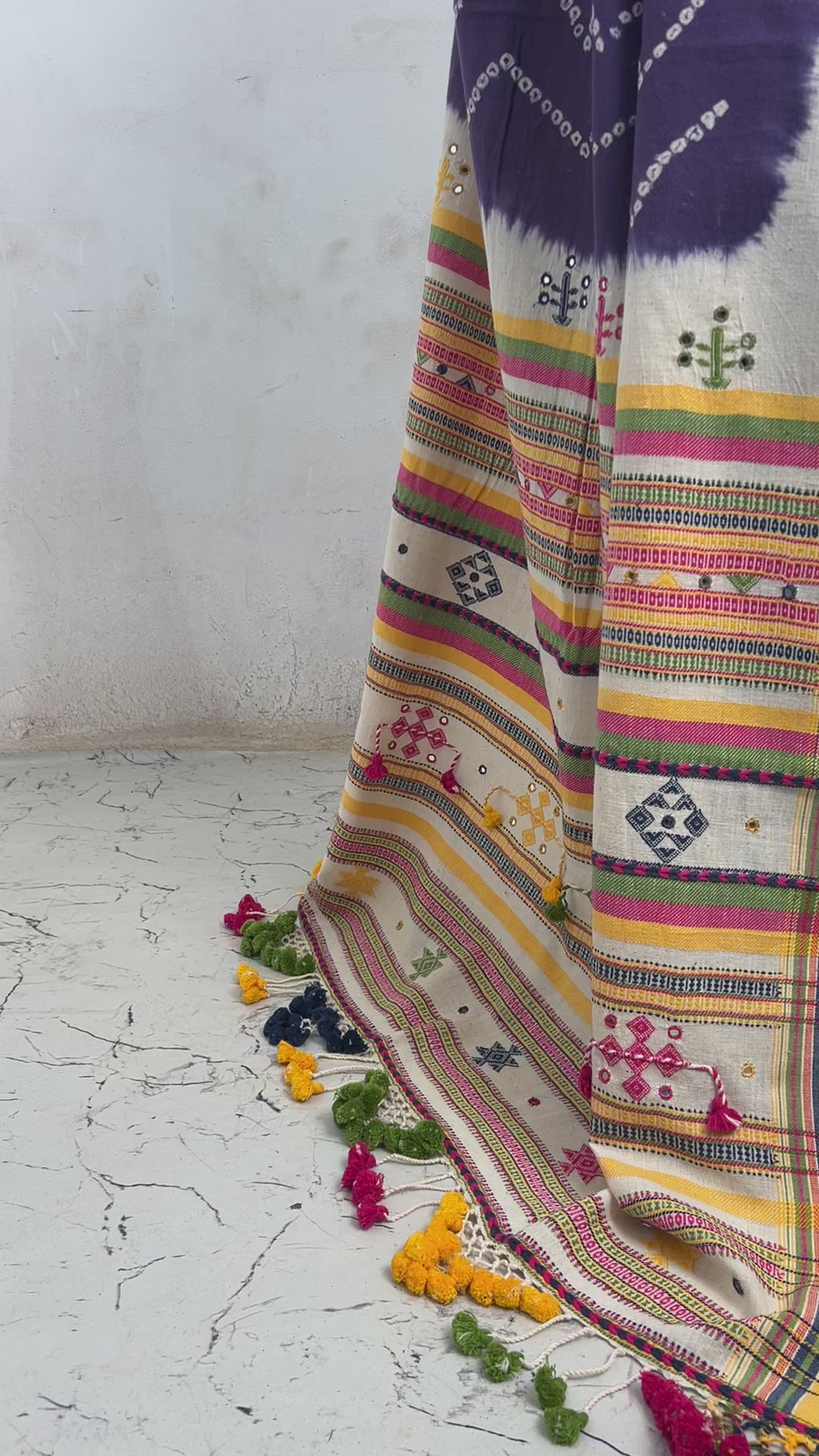 Kala Cotton Bandhani Saree