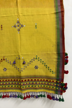 Yellow Organic Kala Cotton Stole
